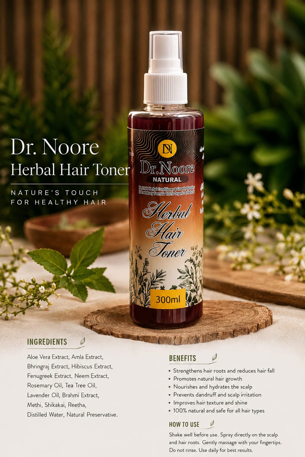 Herbal Hair Toner - 300 ml