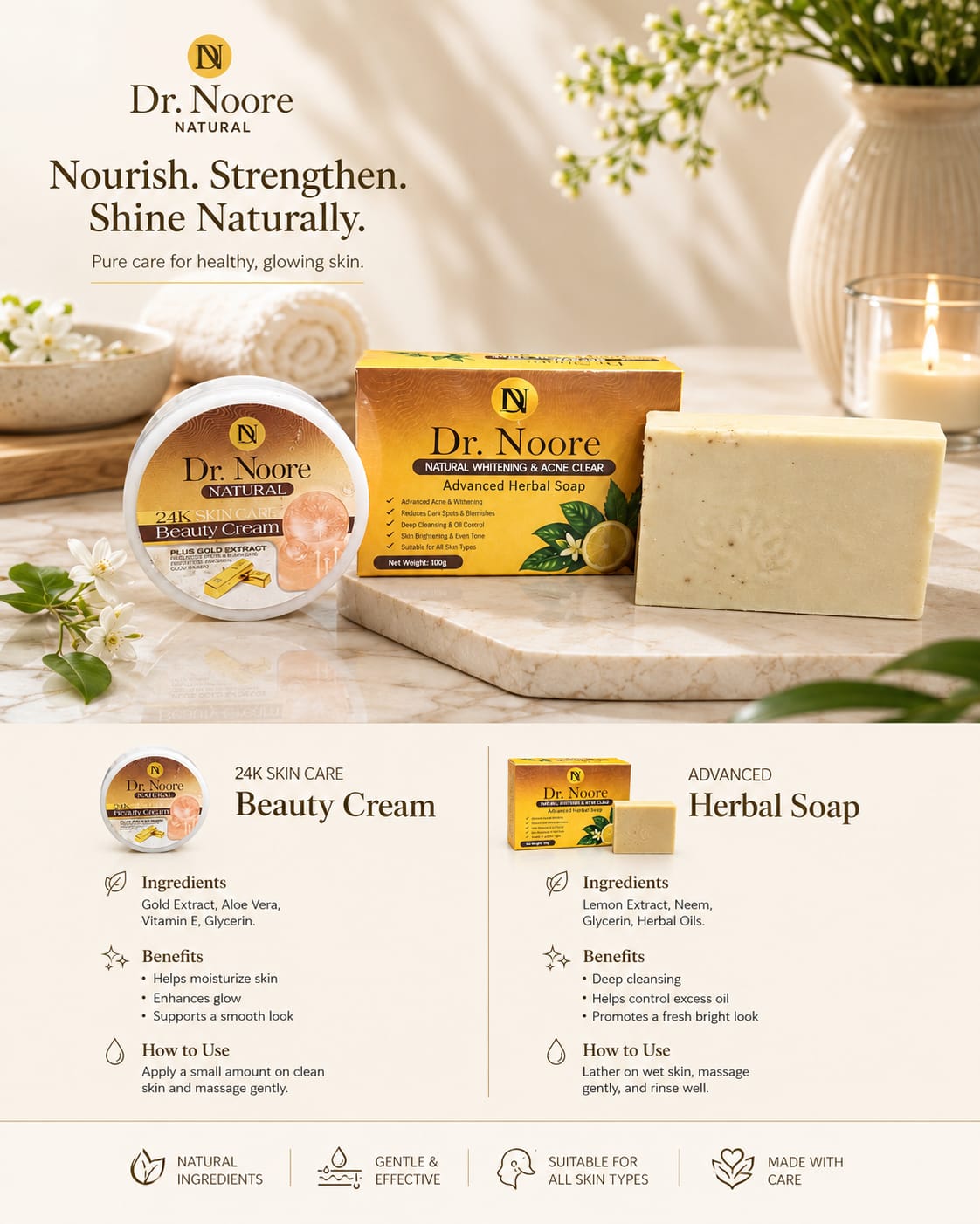24K Skin Care Beauty Cream