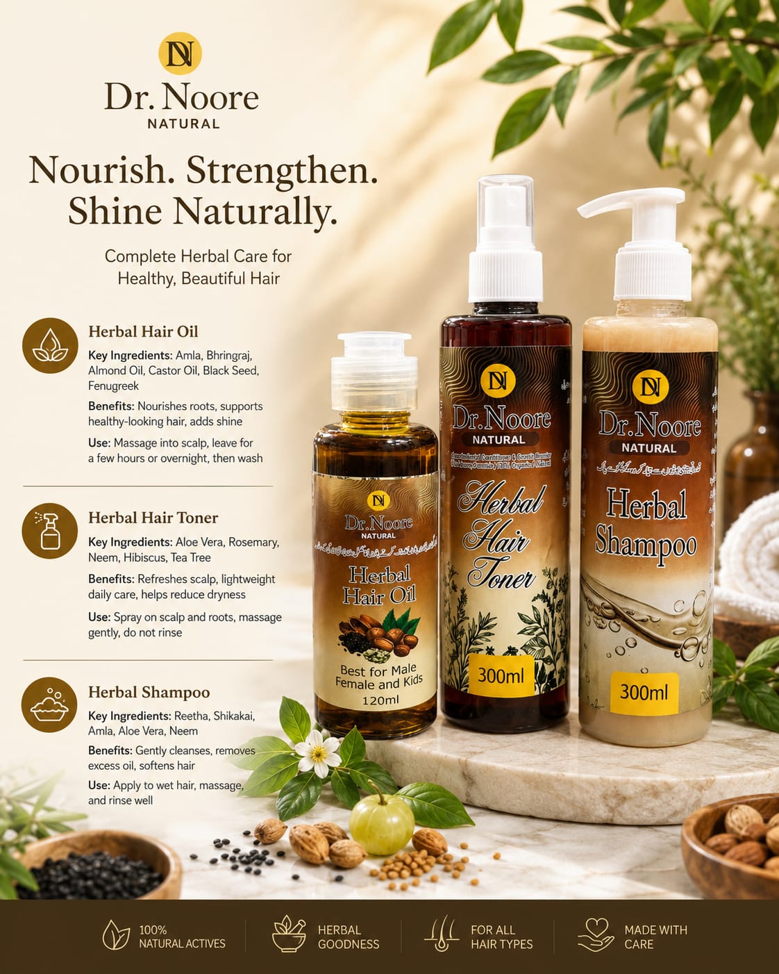 Complete Herbal Hair Care Bundle